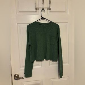 Cropped Green Sweater | Used- like new | Size XS